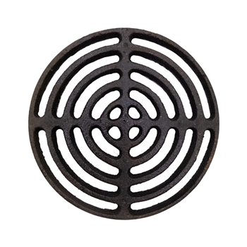 Round Black Cast Iron Grid 
