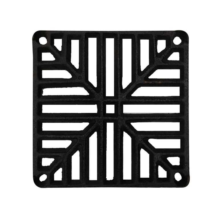 Square Black Cast Iron Grid