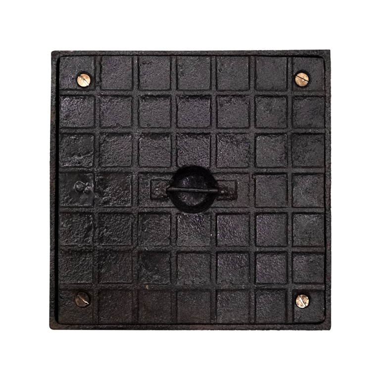 120mm Sq CI Blk Sealing Plate